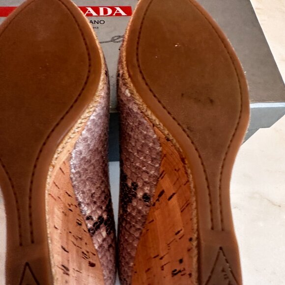 Prada Python wedge 8.5 | 38.5 - Picture 6 of 6